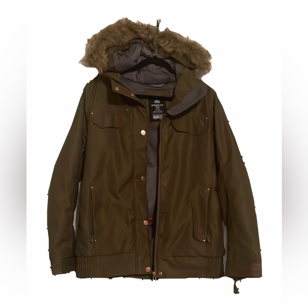 NWOT FIREFLY Green Hooded Women’s Coat